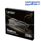 Lexar THOR OC DDR5 32GB 6000MHz CL38 Gaming Desktop Memory with Heat Spreader – Model LD5U16G60C38LG-RGD