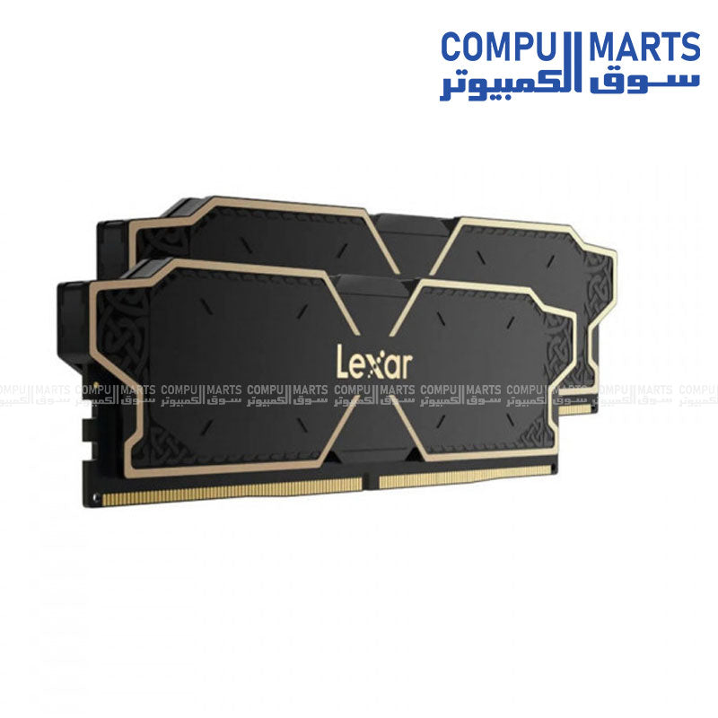 Lexar THOR OC DDR5 32GB 6000MHz CL38 Gaming Desktop Memory with Heat Spreader – Model LD5U16G60C38LG-RGD