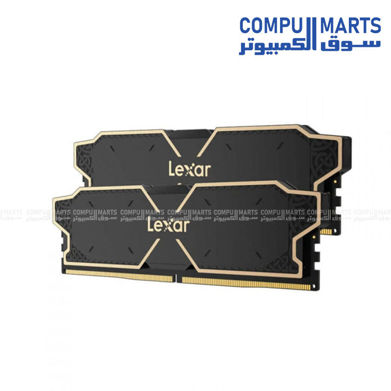 Lexar THOR OC DDR5 32GB 6000MHz CL38 Gaming Desktop Memory with Heat Spreader – Model LD5U16G60C38LG-RGD