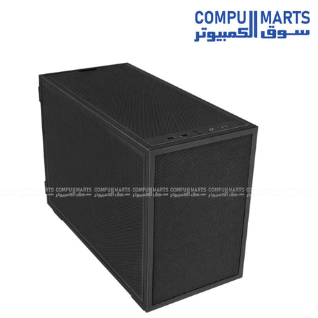 Lian Li B4-mATX Wood black case with Steel, Wood (Walnut / Beech) materials