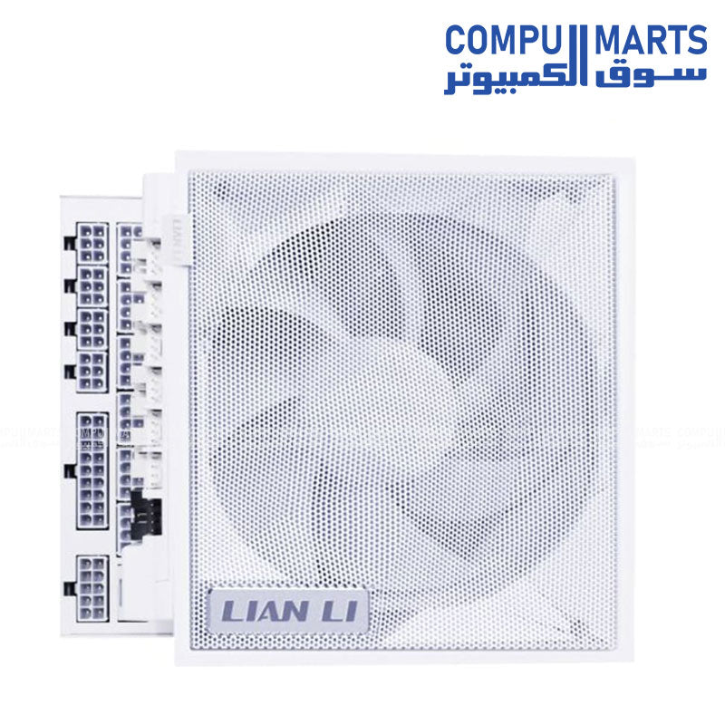 Lian Li Edge Serie - 1200W Full Modular Power Supply (Fan USB Hub Included) - Gold - ATX 3.1 - PCIE 5.1 Support - 12V-2x6 Connector - L-Shape Design for Dual Chamber Case