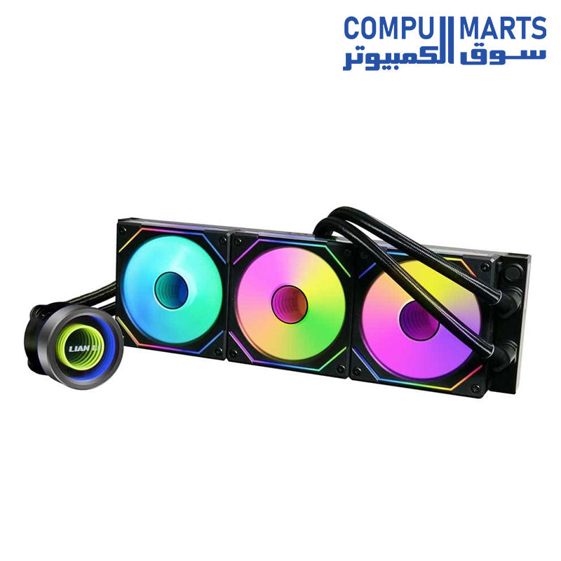 Lian Li Galahad II Trinity SL-INF 360mm with UNI Fan SL Infinity Fans AIO Liquid Cpu Cooler - Black