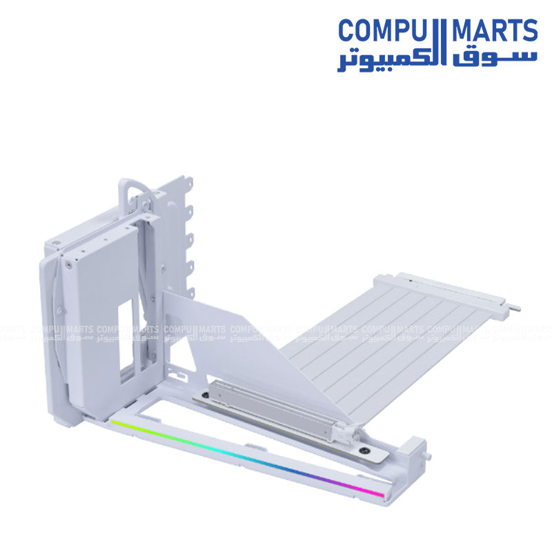 Lian Li Gen 5 200mm GPU Riser Cable with 4-Slot ARGB Vertical Bracket – Black