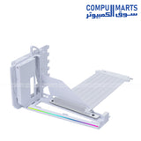 Lian Li Gen 5 200mm GPU Riser Cable with 4-Slot ARGB Vertical Bracket – Black