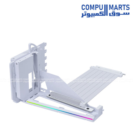 Lian Li Gen 5 200mm GPU Riser Cable with 4-Slot ARGB Vertical Bracket – Black