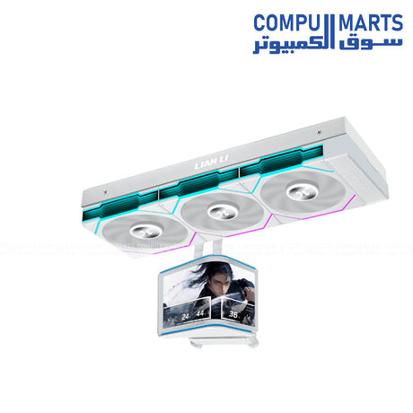 Lian Li HydroShift II OLED Curved 360 P28 Black compatible with Intel LGA 1700 / 1851 and AMD AM4 / AM5