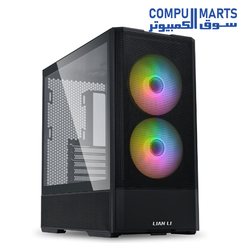 Lian Li Lancool 207 RGB White Mid Tower Gaming Case - Black