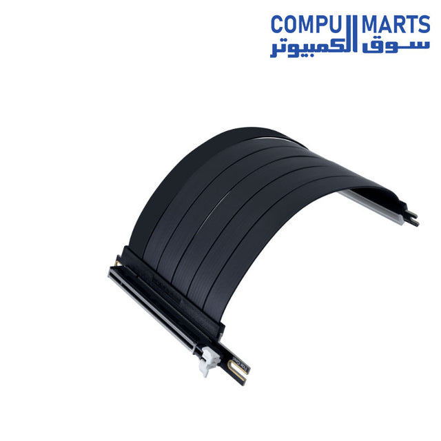 Lian Li PW-PCI-520X PCI-e 5.0 X16 Riser Cable with Gen 5.0 support, 200mm cable length, and black finish available in Egypt