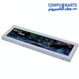 Lian Li universal PC display panel featuring a customizable ARGB frame, 60Hz refresh rate, and PC temperature display function.