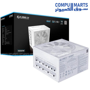 Lian Li SX1200P 1200W Power Supply with ATX form factor, PCI Express connector type, full modular design, PCIe 5.1 ready support, and 12V-2x6 cable available in Egypt