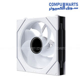 Lian Li UNI Fan SL INF LCD Flex 120mm RGB Fan White Black