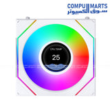 Lian Li UNI Fan SL INF LCD Flex 120mm RGB Reverse White Fan