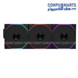 Lian Li UNI FAN TL120 LCD Reverse Blade Wireless 120mm PWM Cooling 3Fan