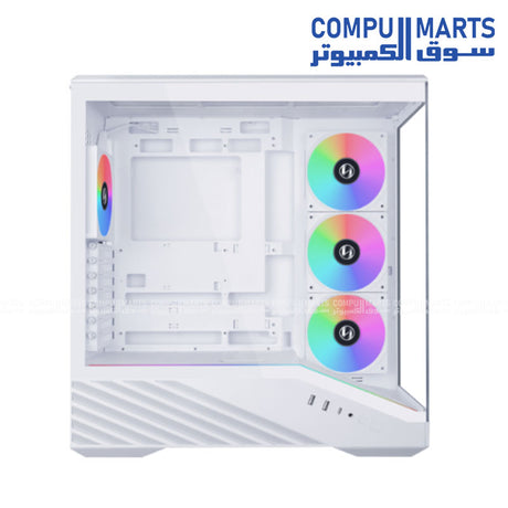 Lian Li Vector V100R BTF White Gaming Case with ARGB Fans and Type-C