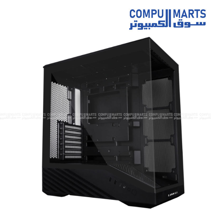 Lian Li Vector V100R Black and White Mid-Tower Case Alt Text 4: Vector V100RX Black ATX Mid-Tower Case
