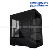 Lian Li Vector V100R Black and White Mid-Tower Case Alt Text 4: Vector V100RX Black ATX Mid-Tower Case