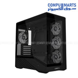Vector V100R Mini with 3 × 120 mm ARGB PWM side fans