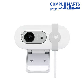 Logitech Brio 100 Graphite webcam with integrated privacy shutter