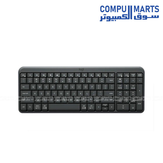 Logitech K250 Graphite Wireless Keyboard with 2.4GHz and Bluetooth