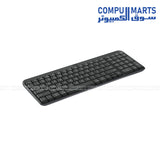 Graphite Logitech K250 wireless keyboard for Egypt