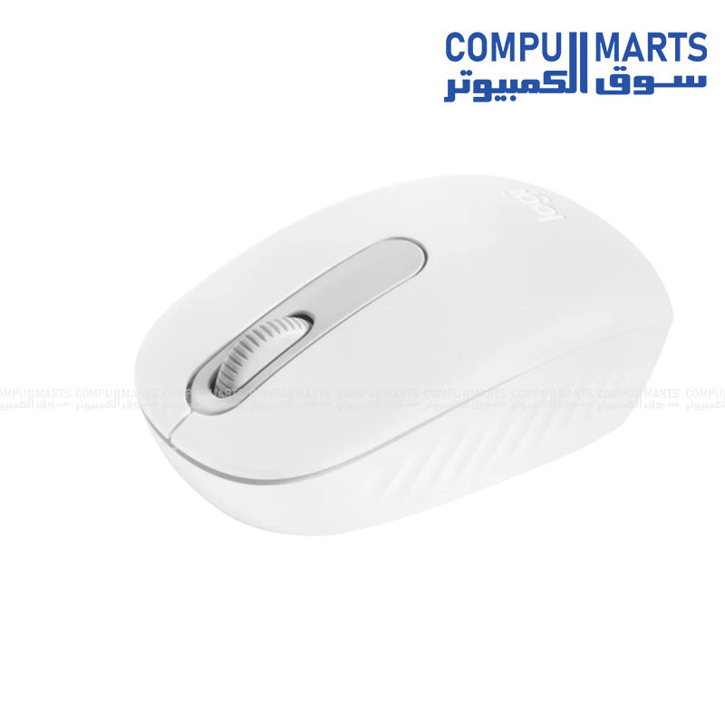 Logitech M196 Off White mouse with Smooth optical tracking 1000 DPI