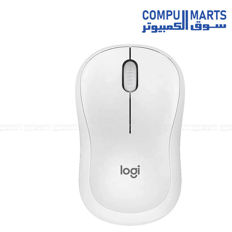 Logitech M240 Silent Bluetooth Mouse showing the wireless connectivity features and Bluetooth Low Energy technology