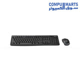 Logitech MK270 wireless keyboard showing deep profile keys and number pad