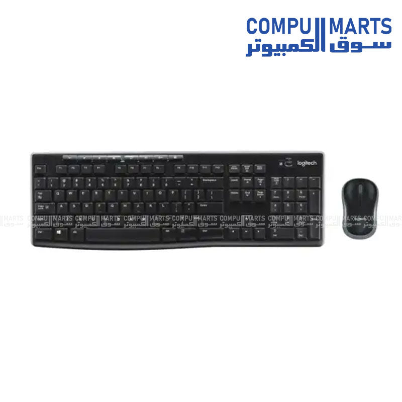 Logitech MK270 2.4GHz wireless receiver and combo components