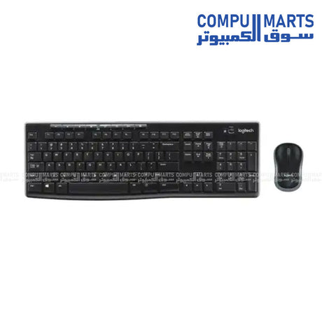 Logitech MK270 2.4GHz wireless receiver and combo components