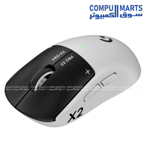 Logitech G PRO X2 SUPERSTRIKE LIGHTSPEED Wireless Gaming Mouse Lunar Eclipse 910-007700