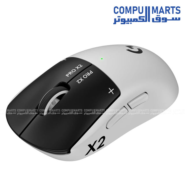 Logitech G PRO X2 SUPERSTRIKE LIGHTSPEED Wireless Gaming Mouse Lunar Eclipse 910-007700