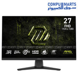 MSI 27 inch Gaming Monitor – Rapid IPS – 240Hz – 0.5ms – HDR – FHD – Black