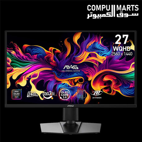MSI MAG 272QP QD-OLED X24 26.5-inch WQHD Gaming Monitor