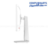 MSI MAG 274QRFW X32 White Gaming Monitor 27-inch 2K 320Hz Rapid IPS Display with Ergonomic Stand