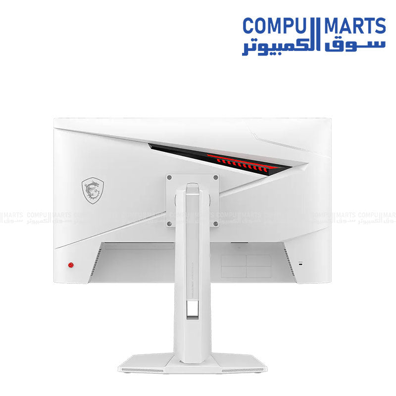 MSI MAG 274QRFW X32 White Gaming Monitor 27-inch 2K 320Hz Rapid IPS Display with Ergonomic Stand