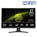 MSI MAG 275CQF E18 27-inch WQHD 180Hz curved gaming monitor with 0.5ms response time and HDR Ready support