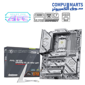 MAG X870E GAMING PLUS MAX WIFI – AM5 Motherboard – MSI – DDR5 PCIe 5.0 Wi-Fi 7