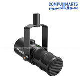 MAONO PD400X dynamic microphone with USB and XLR connectivity featuring unidirectional polar pattern and 3-in-1 digital control available in Egypt through Compumarts