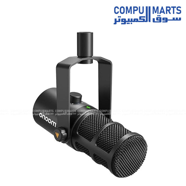 MAONO PD400X dynamic microphone with USB and XLR connectivity featuring unidirectional polar pattern and 3-in-1 digital control available in Egypt through Compumarts