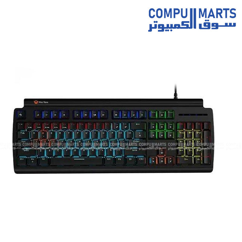 Meetion MK006 PRO RGB 75% Hot Swappable Red Switch Arabic Wired Mechanical Keyboard
