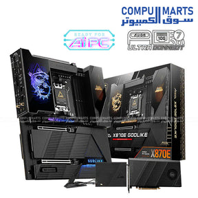 MSI MEG X870E GODLIKE – Motherboard – MSI – AM5 DDR5 PCIe 5.0 WiFi 7 10G LAN E-ATX
