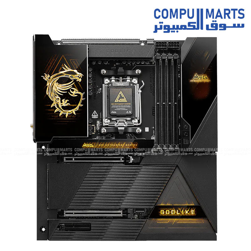 MSI MEG X870E GODLIKE – Motherboard – MSI – AM5 DDR5 PCIe 5.0 WiFi 7 10G LAN E-ATX
