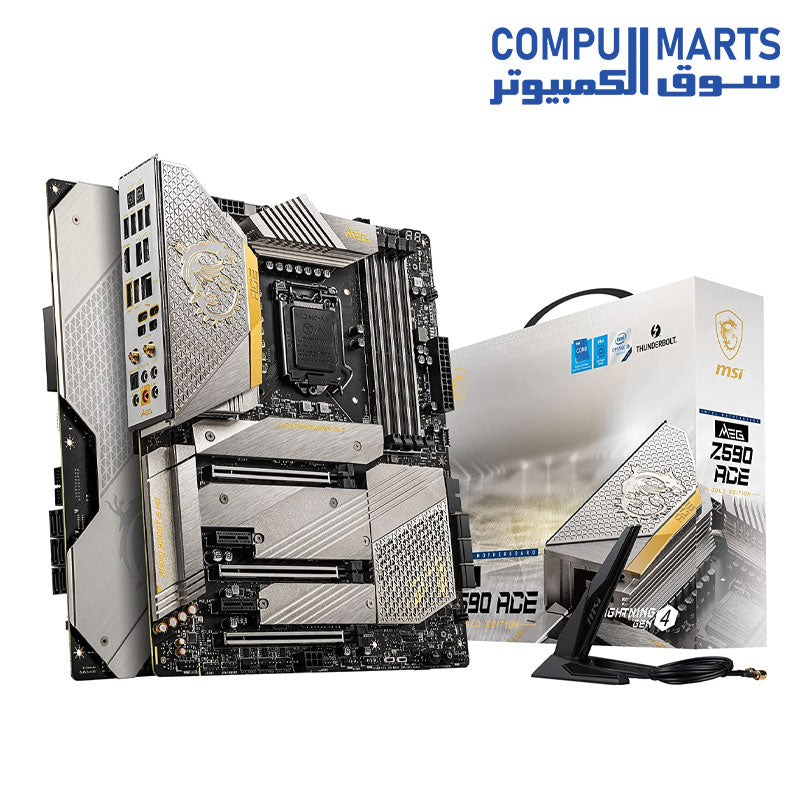 MSI MEG Z590 ACE GOLD EDITION Gaming Motherboard (ATX, 11th/10th
