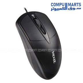 MIXIE X2 USB Wired Optical Mouse – Ergonomic Design for Gaming, Office, and Home Use