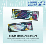 FANTECH ATOM96 MIZU Edition mechanical keyboard close-up