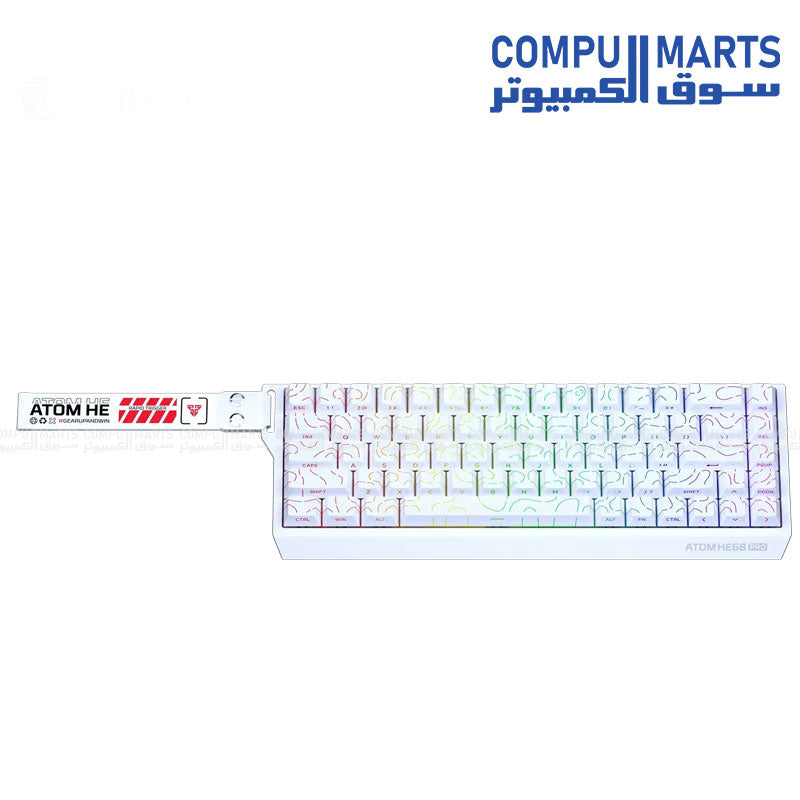 Fantech Super Atom HE68 Pro MK922 White Magnetic Gaming Keyboard