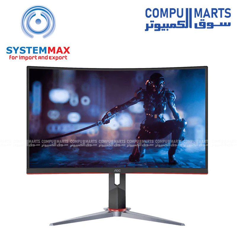 شاشة الألعاب C24G2 المنحنية بحجم 23.6 بوصة