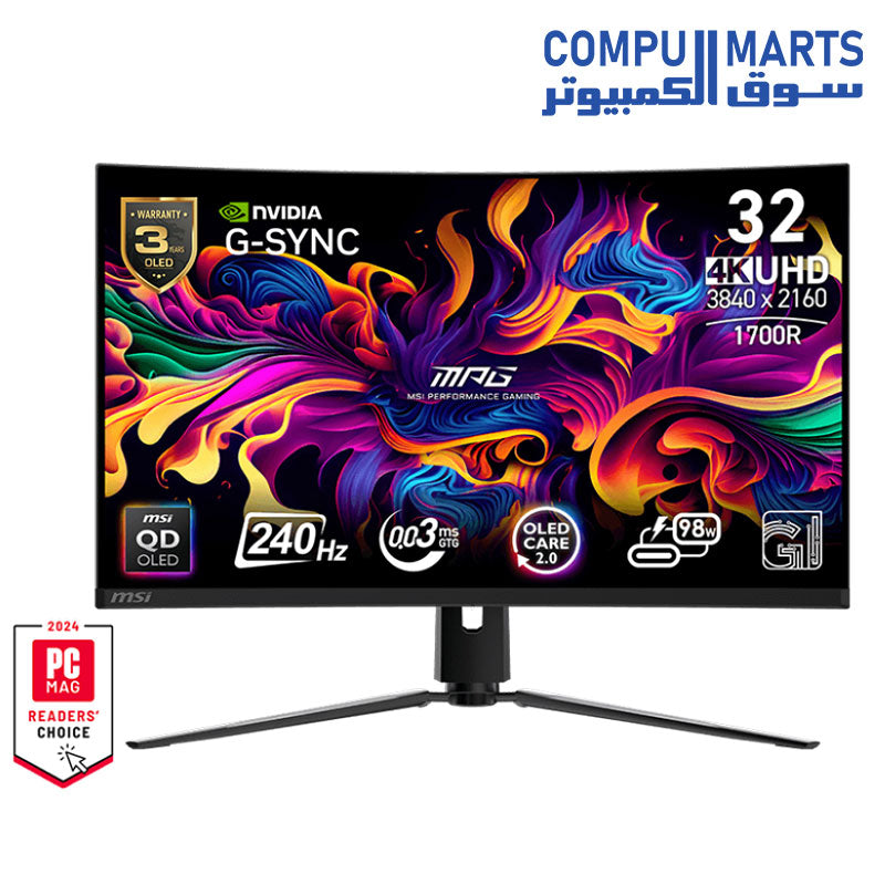 321CURX-QD-OLED-Monitors-MSI-240HZ-0.03MS-32-INCH