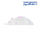 HAVIT MS1033 USB RGB Gaming Mouse Programmable 8000DPI White