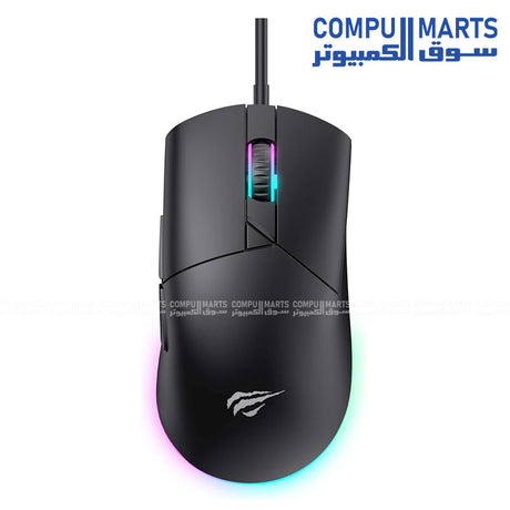 HAVIT MS1038 RGB Backlit Programmable Gaming Mouse 8000DPI Black